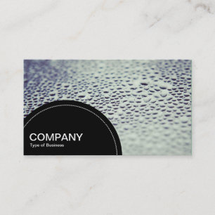 Carte De Visite Panneau semi-circulaire (points) - Droplets d'eau 
