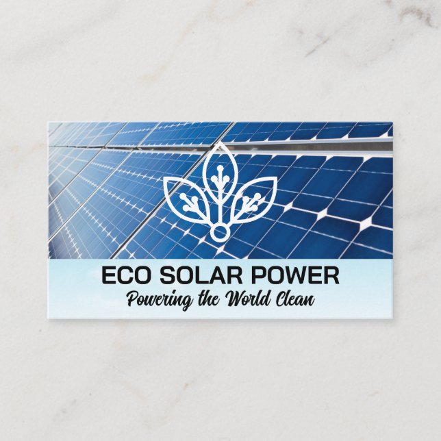 Carte De Visite Panneau solaire | Logo Eco Tech (Devant)