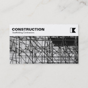 Carte De Visite Panneau supérieur - Construction - Photo d'échaf