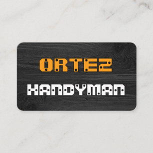 Carte De Visite Panneau vissé Votre nom