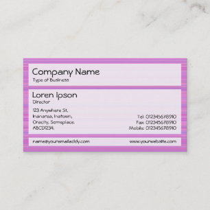 Carte De Visite Panneaux 02 - Composé rose