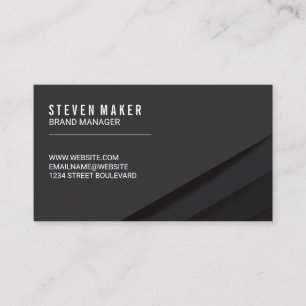 Carte De Visite Panneaux Abstraits noirs