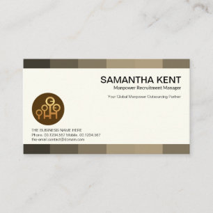 Carte De Visite Panneaux de teinte gris créatif Chasseur de tête d