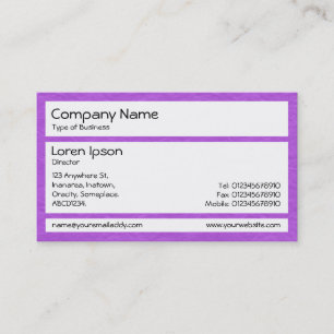Carte De Visite Panneaux - Papier froissé Violet