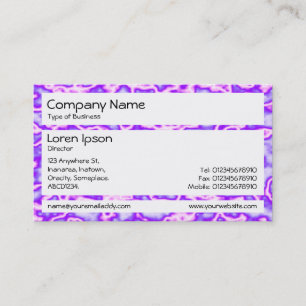 Carte De Visite Panneaux - Plasma violet