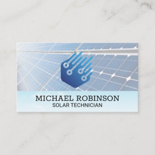 Carte De Visite Panneaux solaires   Énergie technologique