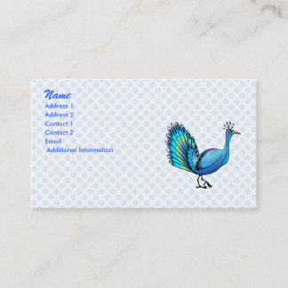Carte De Visite Paon de sabot