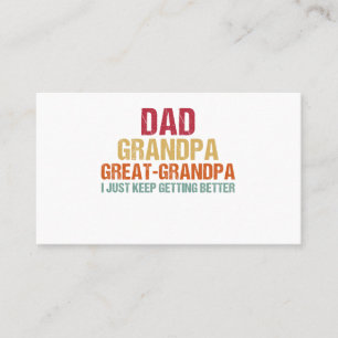 Carte De Visite Papa grand-père grande Fête des pères grand-père