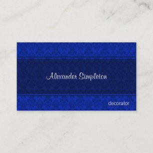 Carte De Visite Papeterie professionnelle classique ornée de Damas