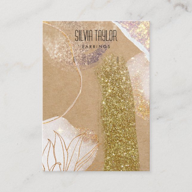 Carte De Visite papier abstrait minimal simple Écran de lecture (Devant)