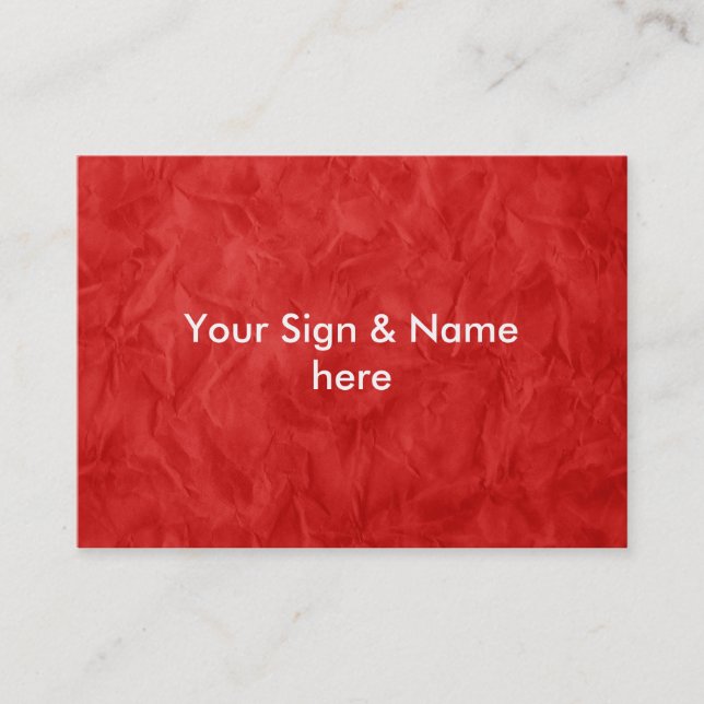 Carte De Visite PAPIER Arrière - plan TEXTURE - rouge sale (Devant)