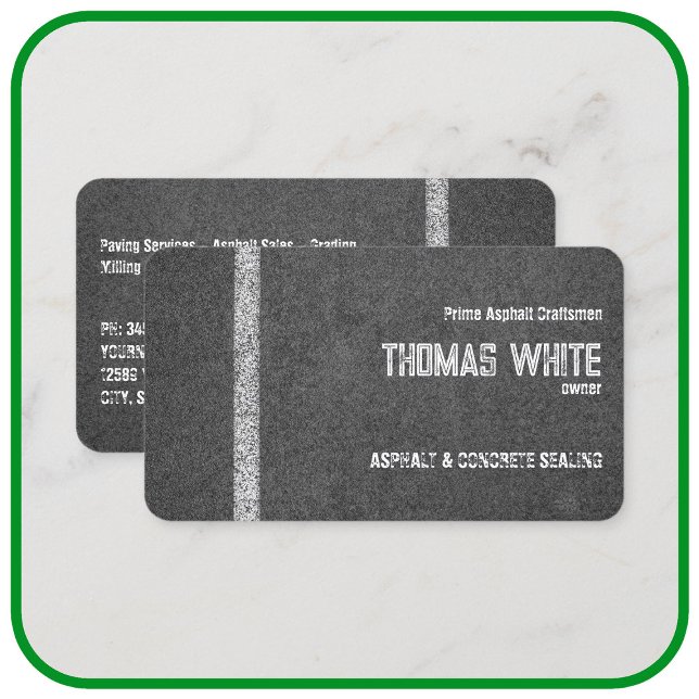Carte De Visite Papier asphaltique (Créateur téléchargé)