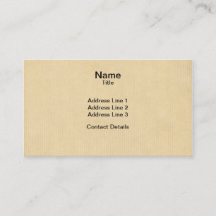 Carte De Visite Papier d'emballage