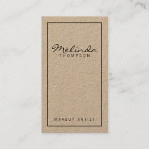 Carte De Visite Papier d'emballage moderne simple professionnel