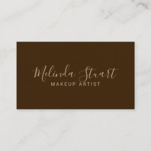 Carte De Visite Papier Kraft pour script moderne professionnel