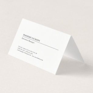 Carte De Visite Papier mat moderne minimaliste uni professionnel