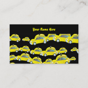 Carte De Visite Papier peint de taxi, votre nom ici