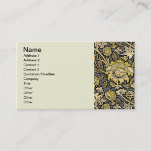Carte De Visite Papier peint Floral Arts Crafts de William Morris