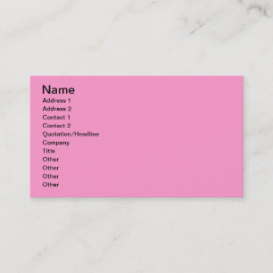 Carte De Visite Papier peint rose pour Monogramming