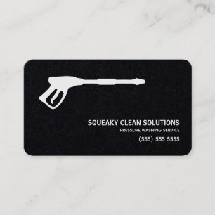 Carte De Visite Papier Premium QR Code de lavage sous pression