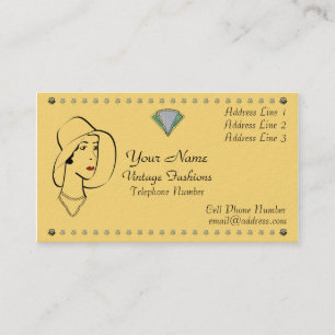 Carte De Visite Papier standard Vintage