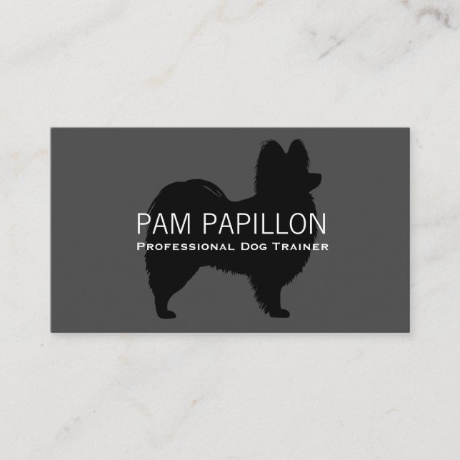 Carte De Visite Papillon Dog Breed (Devant)