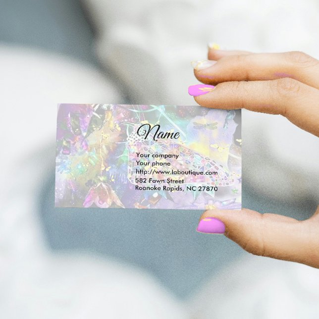 Carte de visite papillon du monde papier (Créateur téléchargé)