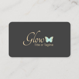 Carte De Visite Papillon Turquoise simple