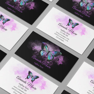 Carte De Visite papillon vie coach thérapeute holographe beauté
