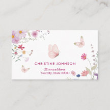 papillons et fleurs