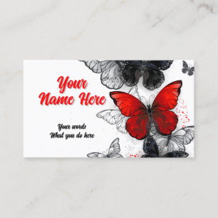Carte De Visite Papillons Morpho et Monarques
