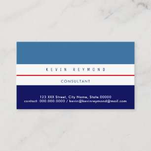 Carte De Visite par business card wittwo two tones of blue