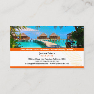 Carte De Visite Paradis tropical Agence de voyage touristique