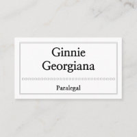 Carte de visite parajuridique simple et propre