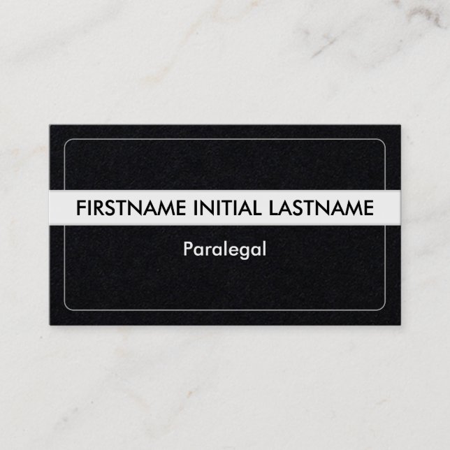 Carte de visite parajuridique tendance et élégant (Devant)
