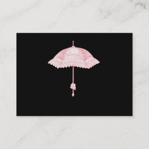 Carte De Visite Parasol rose