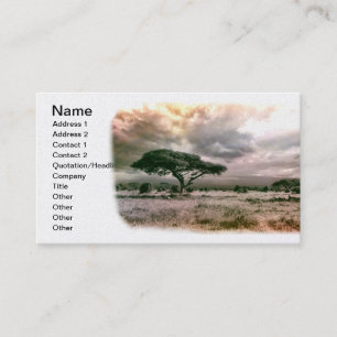 Carte De Visite Parc national du Serengeti Savannah du Sahara afri