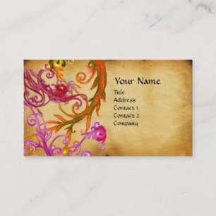 CARTE DE VISITE PARC RED BERRIES SWIRLS