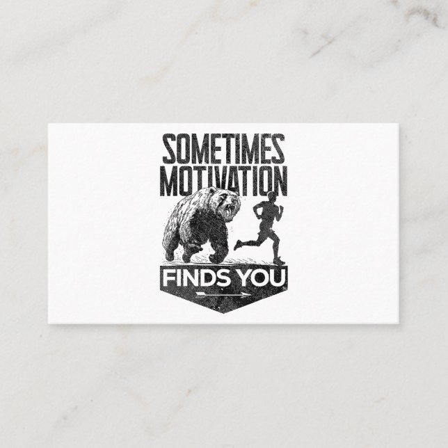 Carte De Visite Parfois, Motivation Trouve Vous Drôle Courir Motiv (Devant)
