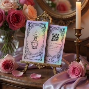 Carte De Visite Parfum Céleste Mystique Vintage 