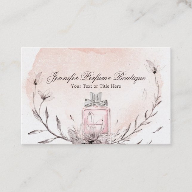 Carte De Visite Parfum Oils essentiels Signature Script (Devant)