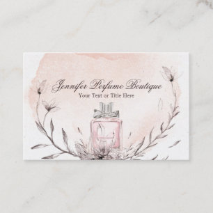 Carte De Visite Parfums Huiles Essentielles de Parfum Écriture Sig