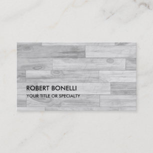 Carte De Visite Parquet gris moderne unique