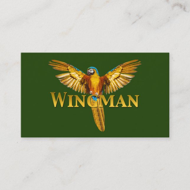 Carte De Visite Parrot Wingman (Devant)
