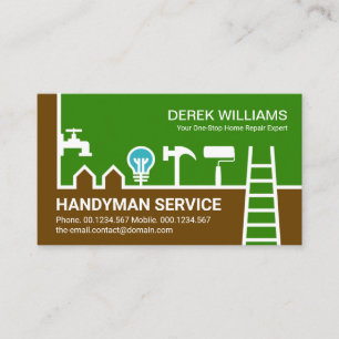 Carte De Visite Particulier Accueil Handyman Frontière Entrepreneu