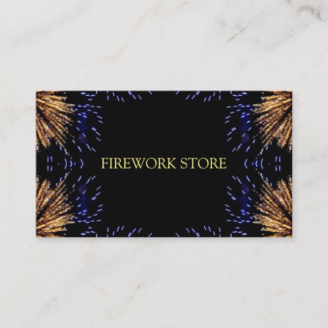 Carte De Visite Partie Firework (Devant)