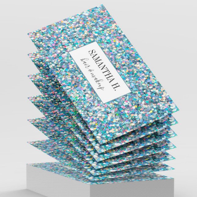 Carte De Visite Parties scintillant Abstraite maquillage cheveux l (Créateur téléchargé)