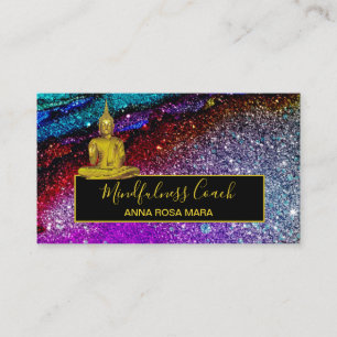 Carte De Visite *~* Parties scintillant arc-en-ciel. Méditation d
