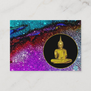 Carte De Visite *~* Parties scintillant arc-en-ciel Univers Médai
