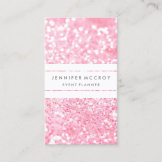 Carte de visite - Parties scintillant Biz Pink